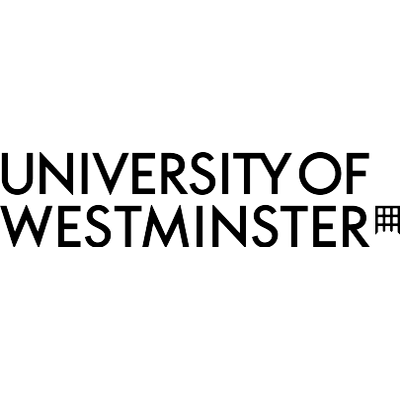 The title "University of Westminster" in purple over a white background.