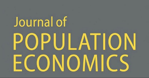 The title "Journal of Population Economics" in yellow over a grey background.