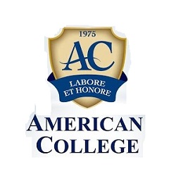 The title "American College" in blue over a white background.