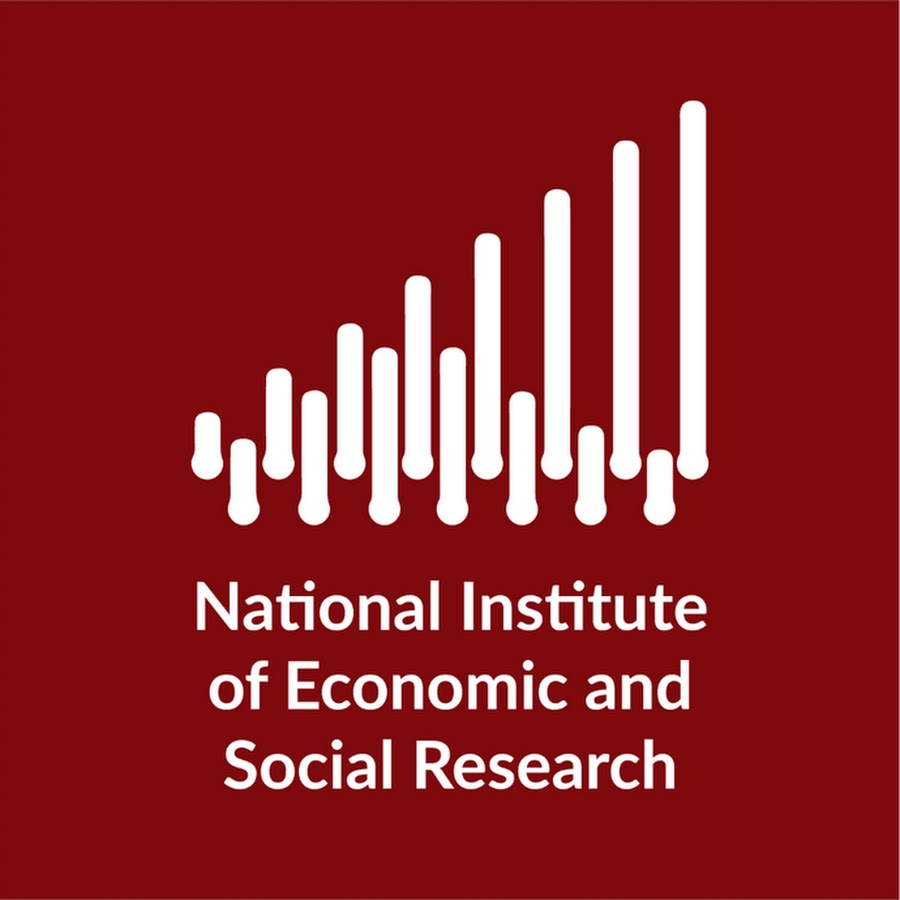 The title "National Institute of Economic and Social Research" in white over brown background.