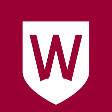 The letter "W" in white over a purple background.