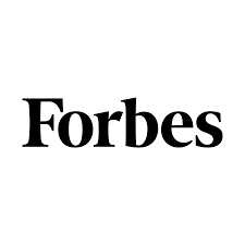 forbes logo. In a white background, the title "Forbes" in black letters.