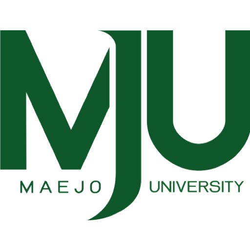 The title "Maejo University" in green over a white background.